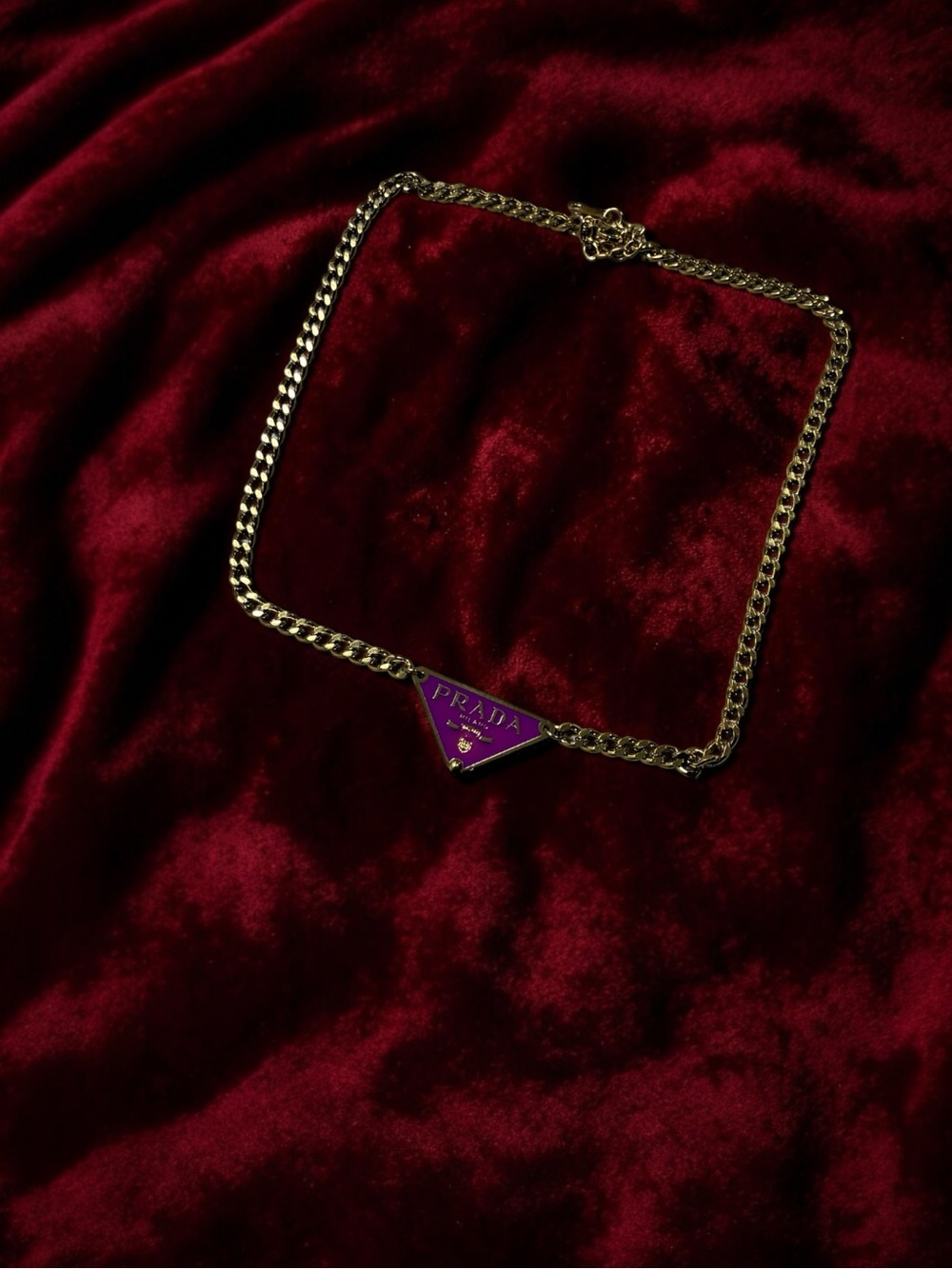 New RARE Prada FUCHSIA
Necklace Authentic